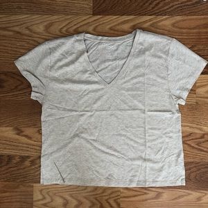 Cupro V-neck Tee - girlfriend collective